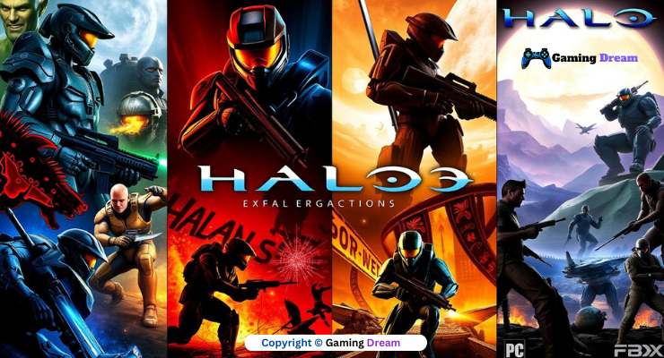 Halo (2003) game icons banners